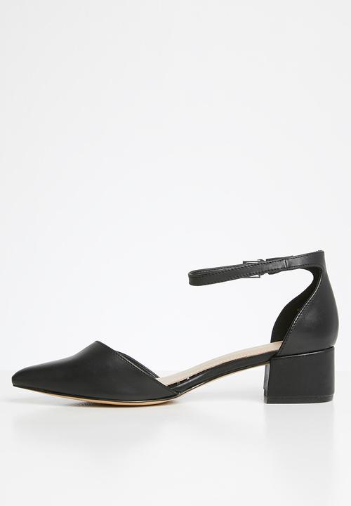ALDO - Zulian leather heel - black