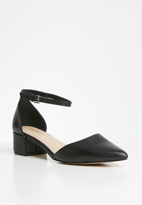 ALDO - Zulian leather heel - black