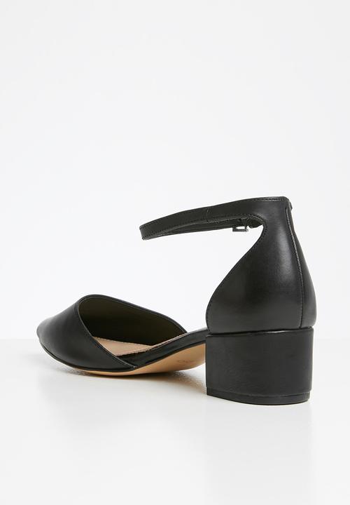 ALDO - Zulian leather heel - black
