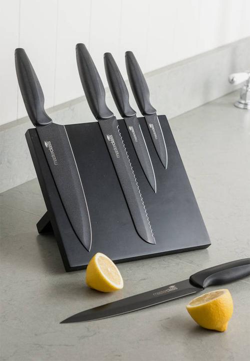 Kitchen Craft - Magnetic knife set - black 