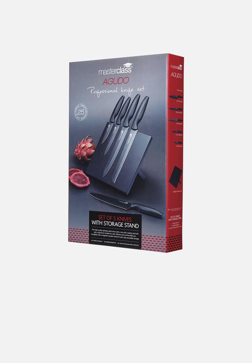Kitchen Craft - Magnetic knife set - black 