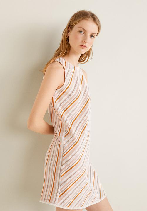 MANGO - Striped dress - multi