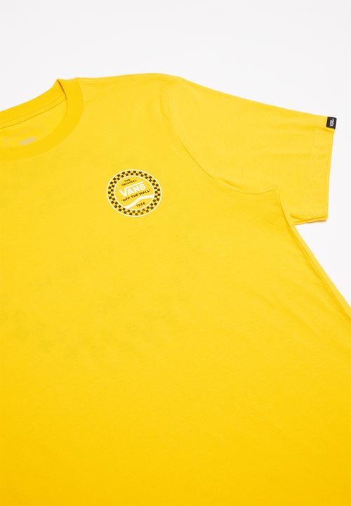 Vans - Checkered side stripe short sleeve boys - yellow