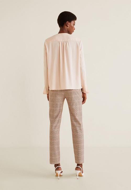 MANGO - Blouse with button detail - pink