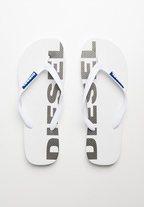 Diesel  - Brian flip flops - white