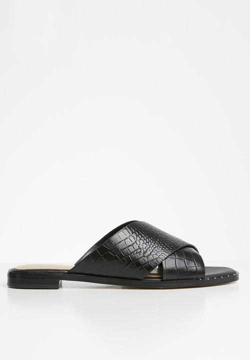 ALDO - Celararith leather sandal - black multi