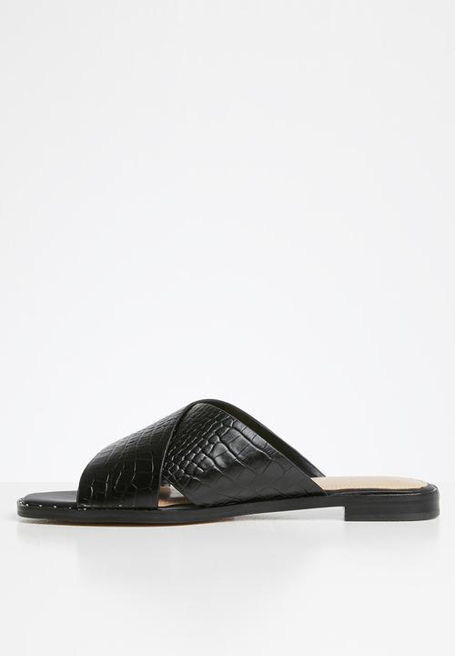 ALDO - Celararith leather sandal - black multi