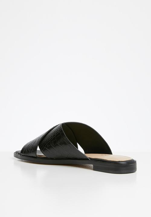 ALDO - Celararith leather sandal - black multi