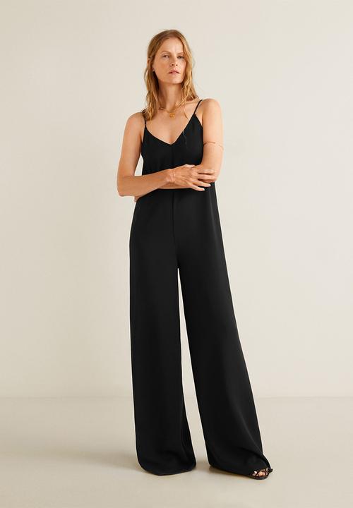 MANGO - Flowy long jumpsuit - black