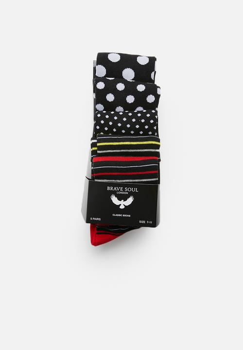 Brave Soul - Blend socks 5pk - multi