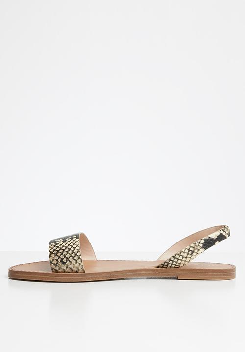 ALDO - Toawen leather sandal - natural multi