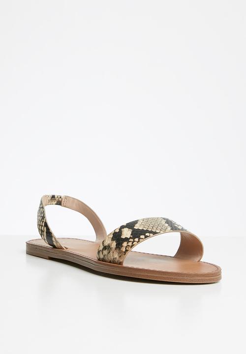 ALDO - Toawen leather sandal - natural multi
