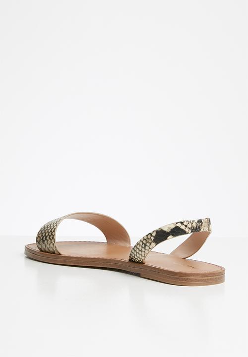 ALDO - Toawen leather sandal - natural multi
