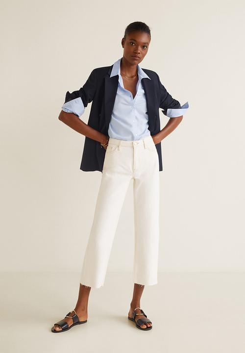 MANGO - Essential long sleeve shirt - blue