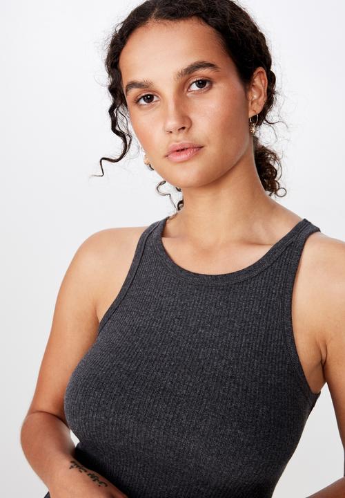 Cotton On - The turn back tank - grey