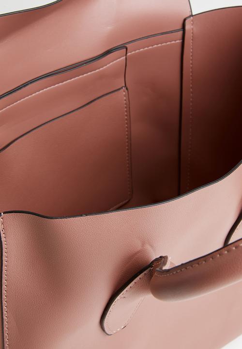 STYLE REPUBLIC - Leather-look tote bag - pink