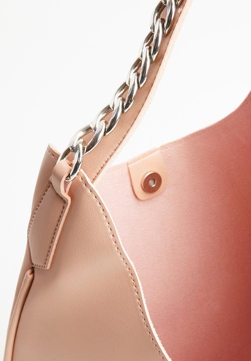 STYLE REPUBLIC - Metal chain shoulder bag - pink