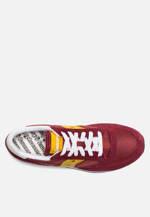 Saucony Originals - Jazz vintage - maroon/yellow