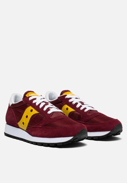Saucony Originals - Jazz vintage - maroon/yellow