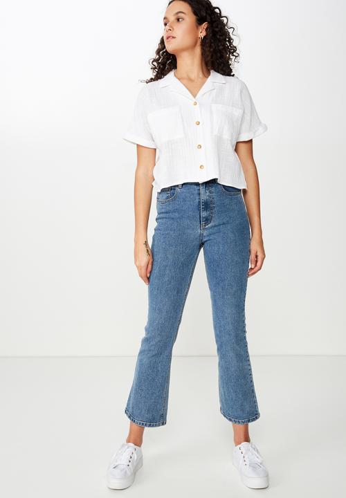 Cotton On - Erika short sleeve shirt - white