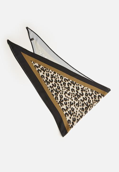 STYLE REPUBLIC - Animal print neck tie - brown