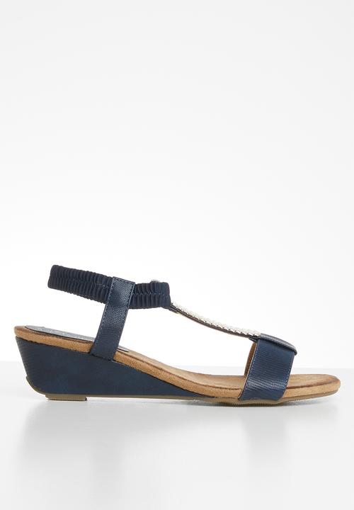 Butterfly Feet - Faye wedge - navy