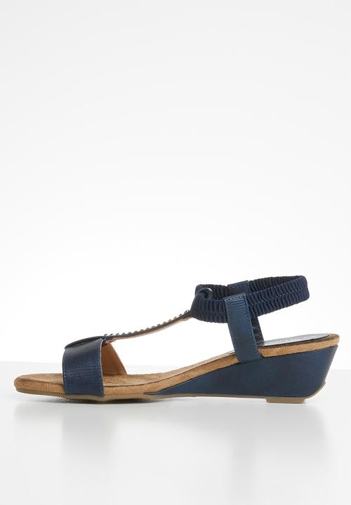 Butterfly Feet - Faye wedge - navy