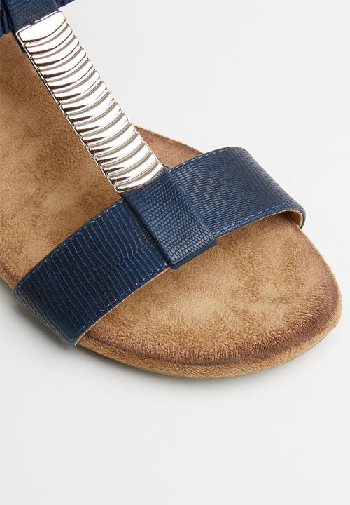 Butterfly Feet - Faye wedge - navy