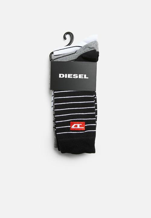 Diesel  - Skm-ray-threepack 3pack socks -  multi 