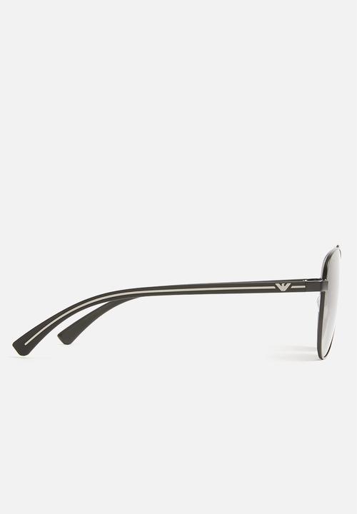 Emporio Armani - Aviator sunglasses - matte black