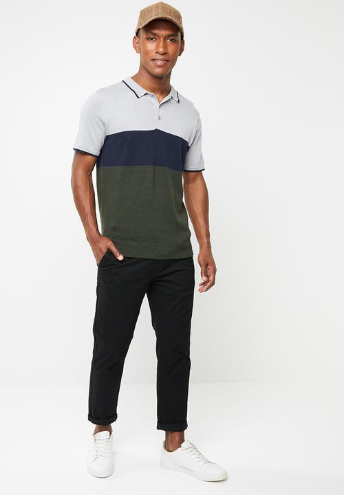 Brave Soul - Kirk short sleeve golfer - multi
