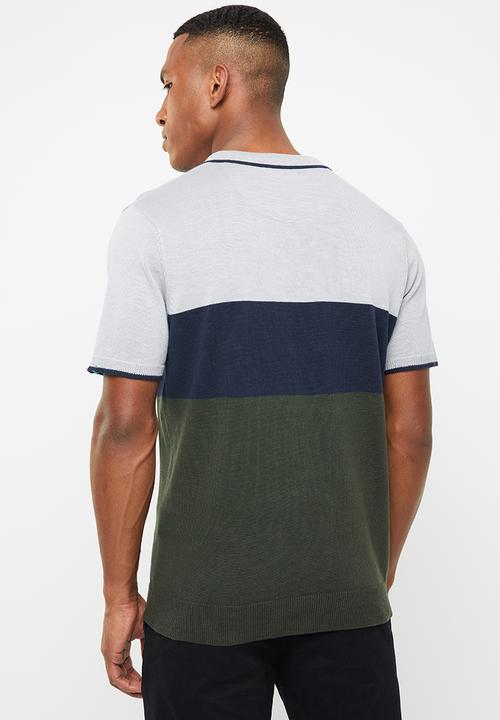 Brave Soul - Kirk short sleeve golfer - multi