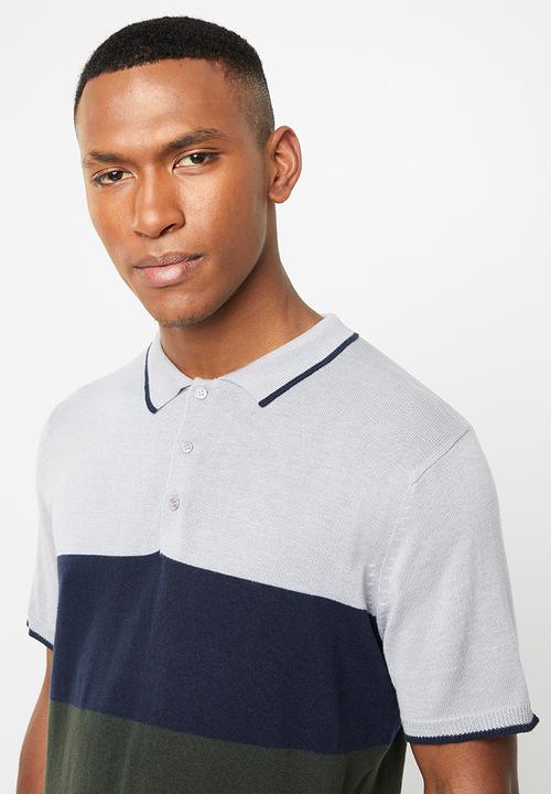 Brave Soul - Kirk short sleeve golfer - multi