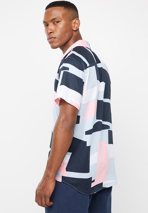 Selected Homme - Art regular fit all over print shirt - multi