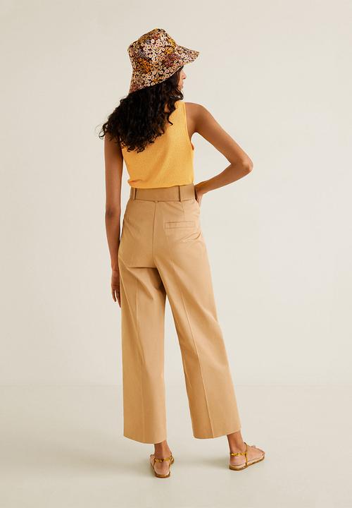 MANGO - Knotted knitted top - yellow