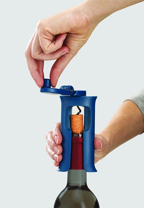 Joseph Joseph - Barwise easy-action winding corkscrew - blue