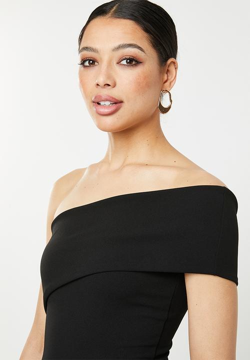 Missguided - One shoulder maxi dress - black