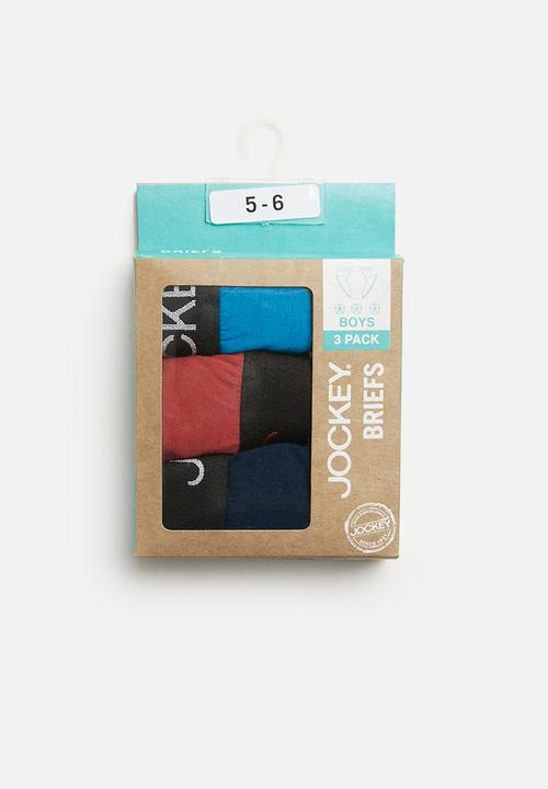 Jockey - 3 Pack plain boys jockey briefs - multi
