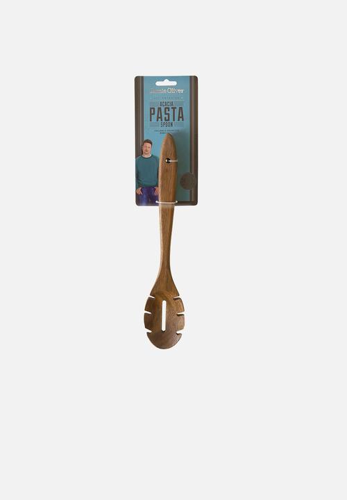 Jamie Oliver - Acacia wood pasta spoon - brown 