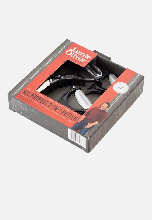 Jamie Oliver - All purpose 3 in 1 peeler - black & silver 