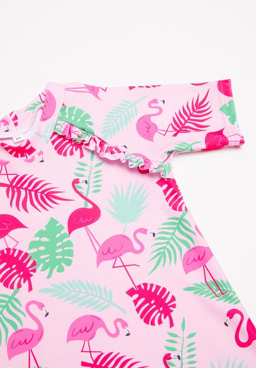 Pop Candy - Rash flamingo print vest - pink