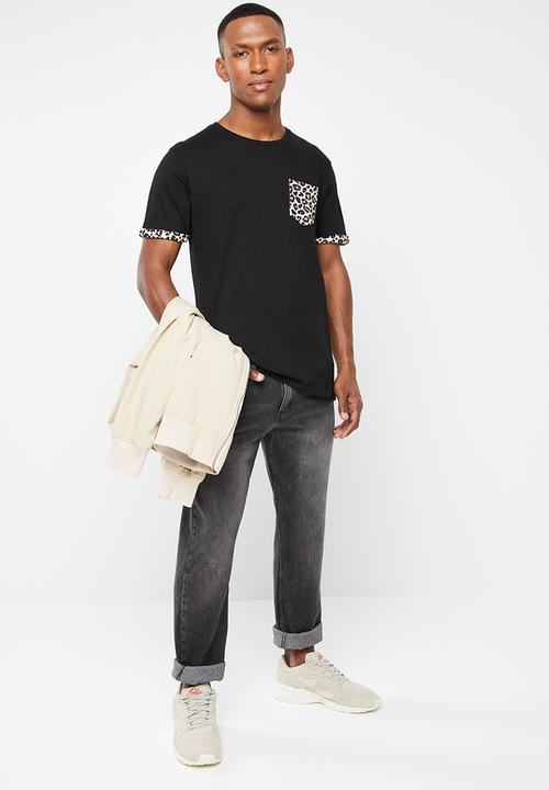 Brave Soul - Feline short sleeve tee - black