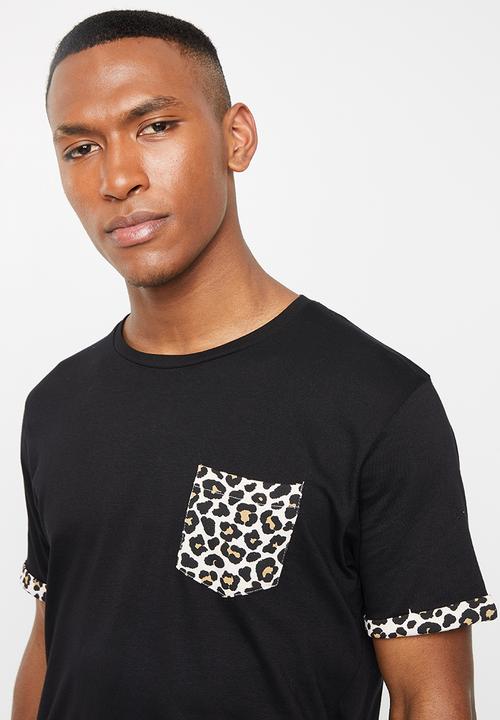Brave Soul - Feline short sleeve tee - black