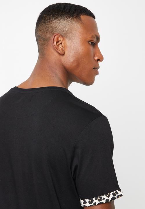 Brave Soul - Feline short sleeve tee - black