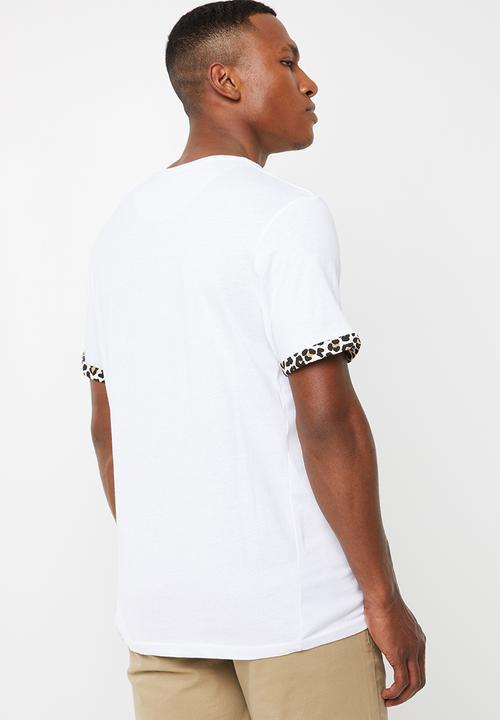 Brave Soul - Feline short sleeve tee - white
