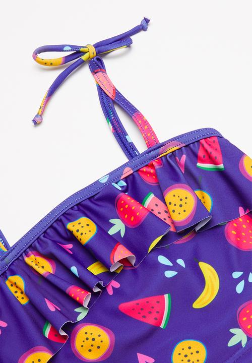 Pop Candy - 2 Piece fruit print swimsuit - purple