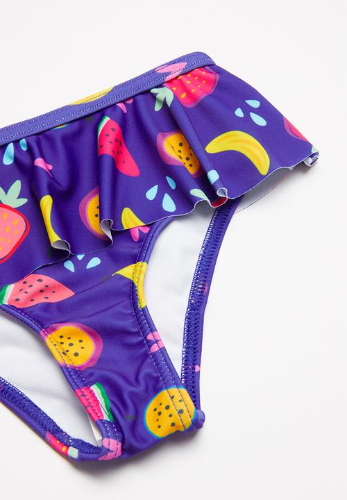Pop Candy - 2 Piece fruit print swimsuit - purple