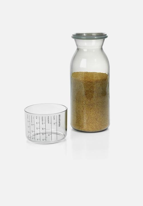 Brabantia - Large storage jar with measuring cup