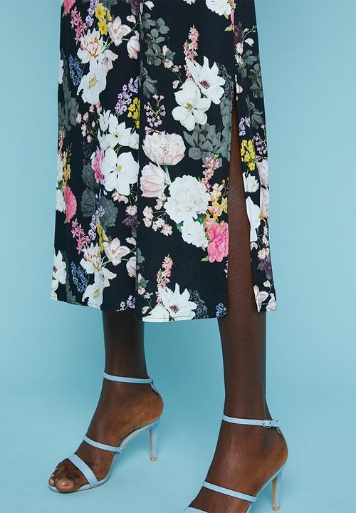 Superbalist - Tie back slip dress - black