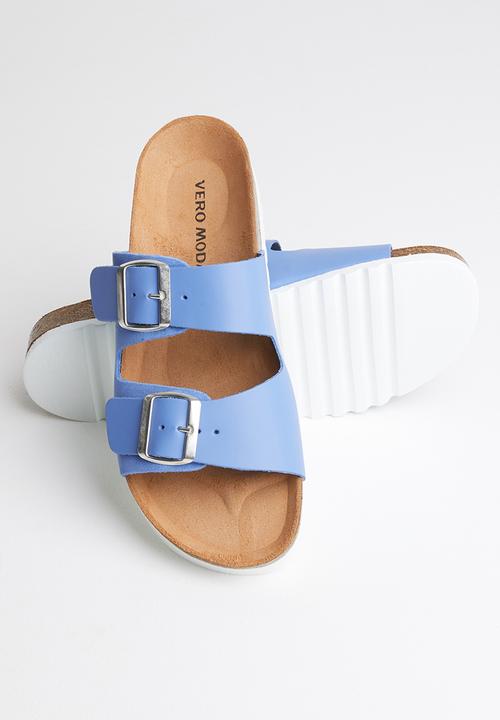 Vero Moda - Carla leather sandal - blue 